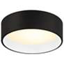 4_Cody 13" Wide Matte Black LED Flush Mount more views