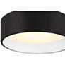 5_Cody 13" Wide Matte Black LED Flush Mount more views