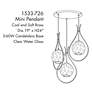 7_Cody 19" Wide Coal and Soft Brass Multi-Light Pendant more views