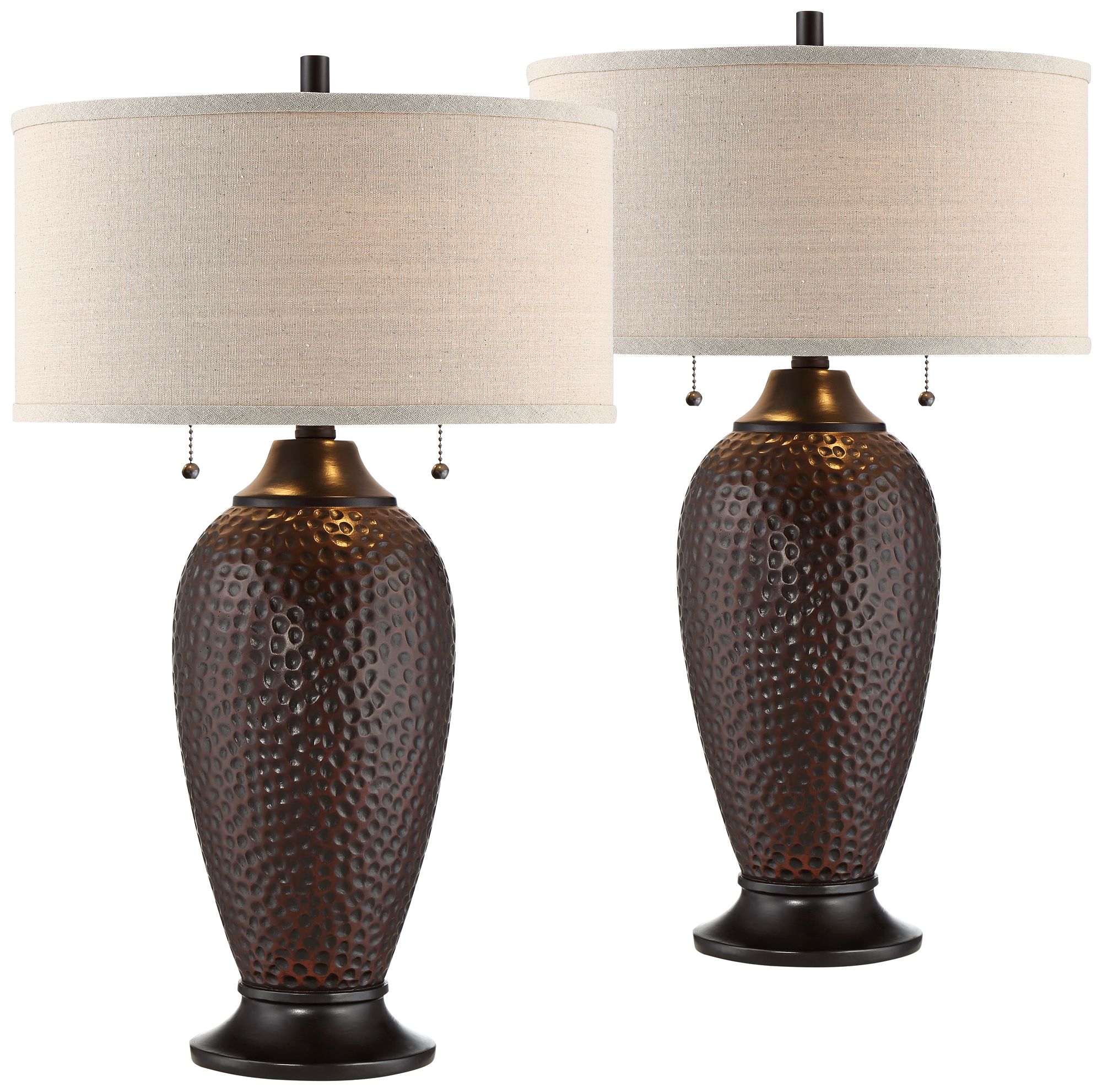 Cody 24 1/4" High Bronze Table Lamps Set of 2 with Smart Sockets