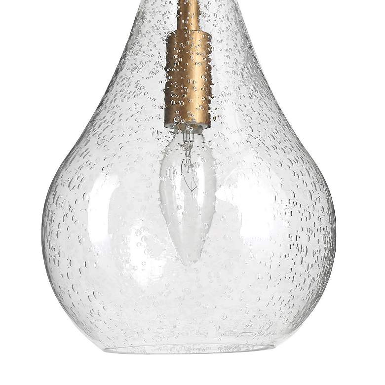 Image 3 Cody 6" Wide Brass Metal Seedy Mini Pendant Light more views