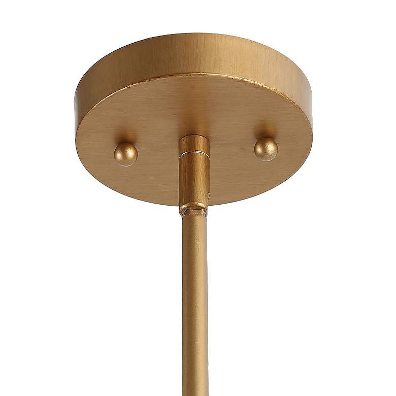 Image 4 Cody 6" Wide Brass Metal Seedy Mini Pendant Light more views