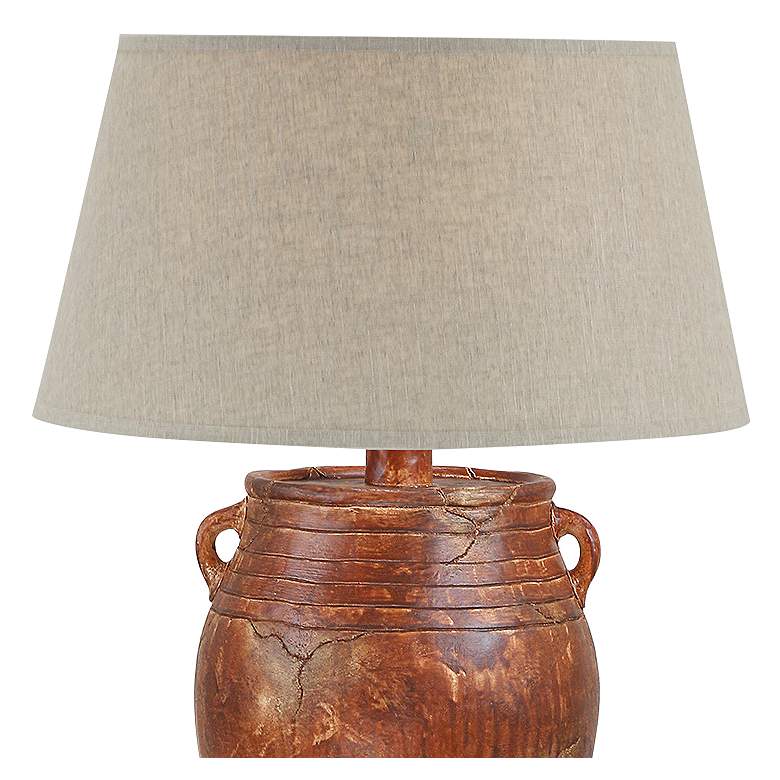 Image 3 Cody Indian Brick 27" High Hydrocal 2-Handle Jug Table Lamp more views