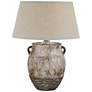 2_Cody Weathered Brown 27" High Hydrocal 2-Handle Jug Table Lamp