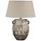 Cody Weathered Brown 27" High Hydrocal 2-Handle Jug Table Lamp