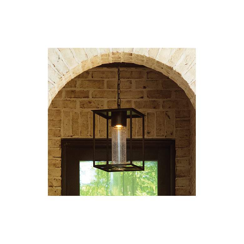 Image 1 Coen 17 3/4"H Oil-Rubbed Bronze LED Outdoor Hanging Light