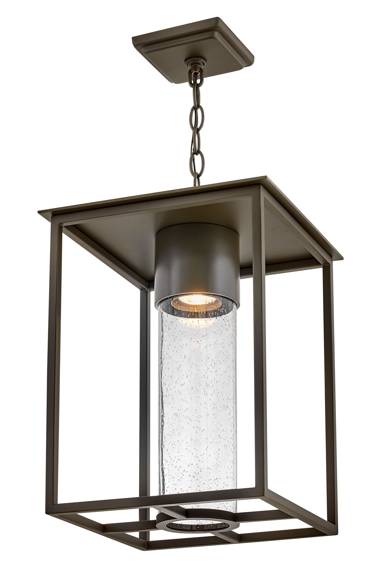 Coen 17 3/4"H Oil-Rubbed Bronze LED Outdoor Hanging Light