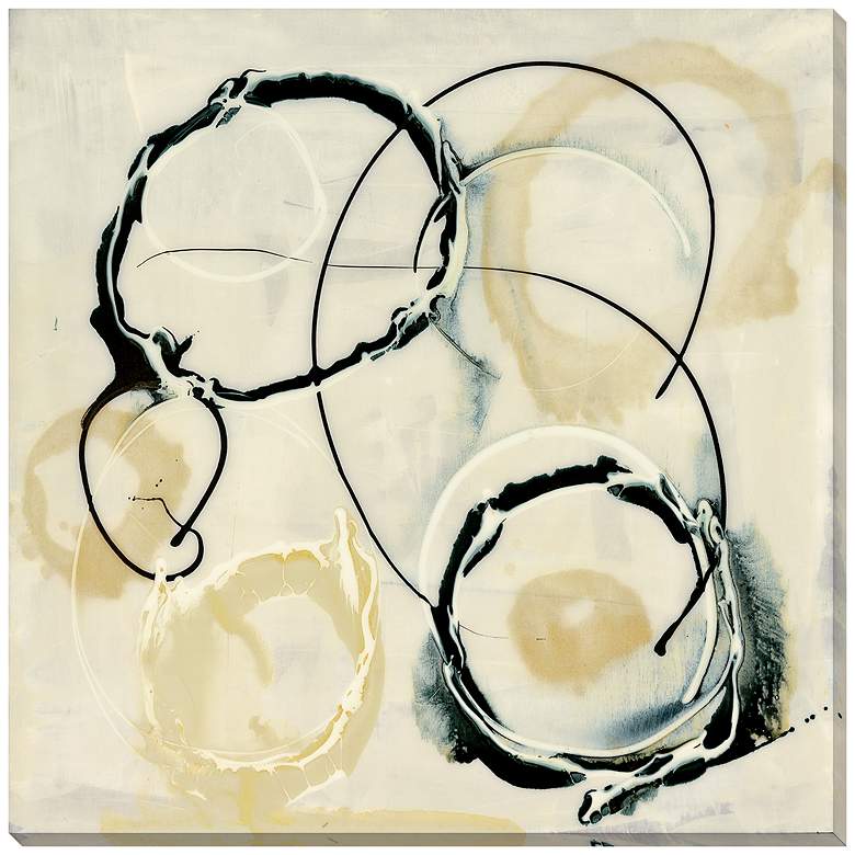 Image 1 Coffee Ring 18 inch x18 inch Square Canvas Wall Art