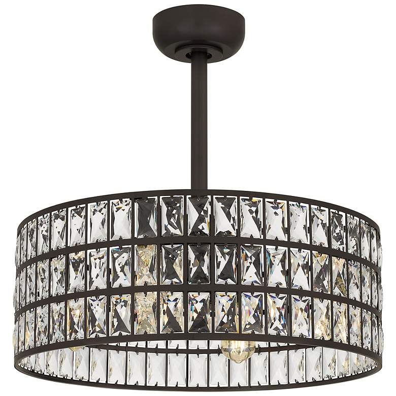 Image 7 Coffman 22 1/2 inchW Bronze 4-Light LED Ceiling Light with Fan more views
