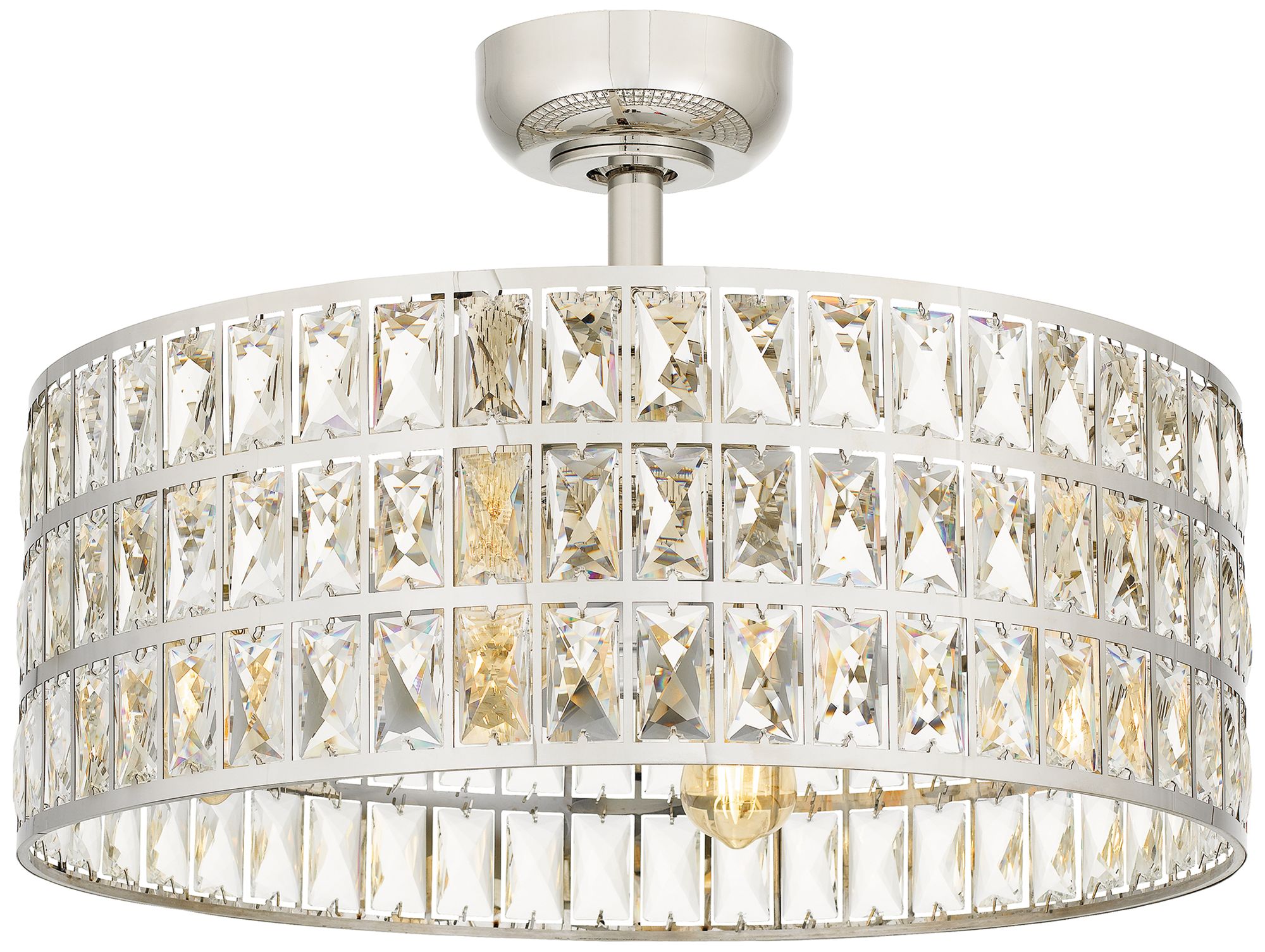 Image 3 Coffman 4-Light Polished Nickel Fan Light