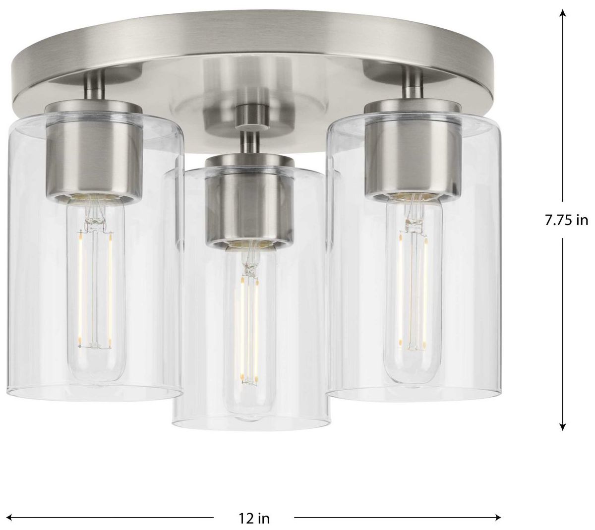 Image 4 Cofield Collection 12 in. Three-Light Flush Mount P350237 more views
