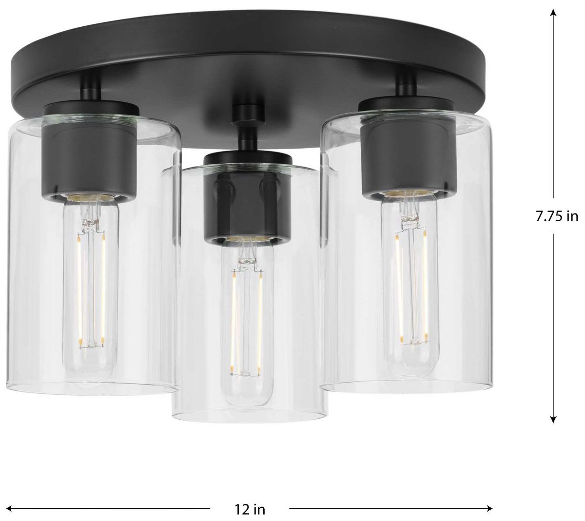 Image 4 Cofield Collection 12 in. Three-Light Flush Mount P350237 more views