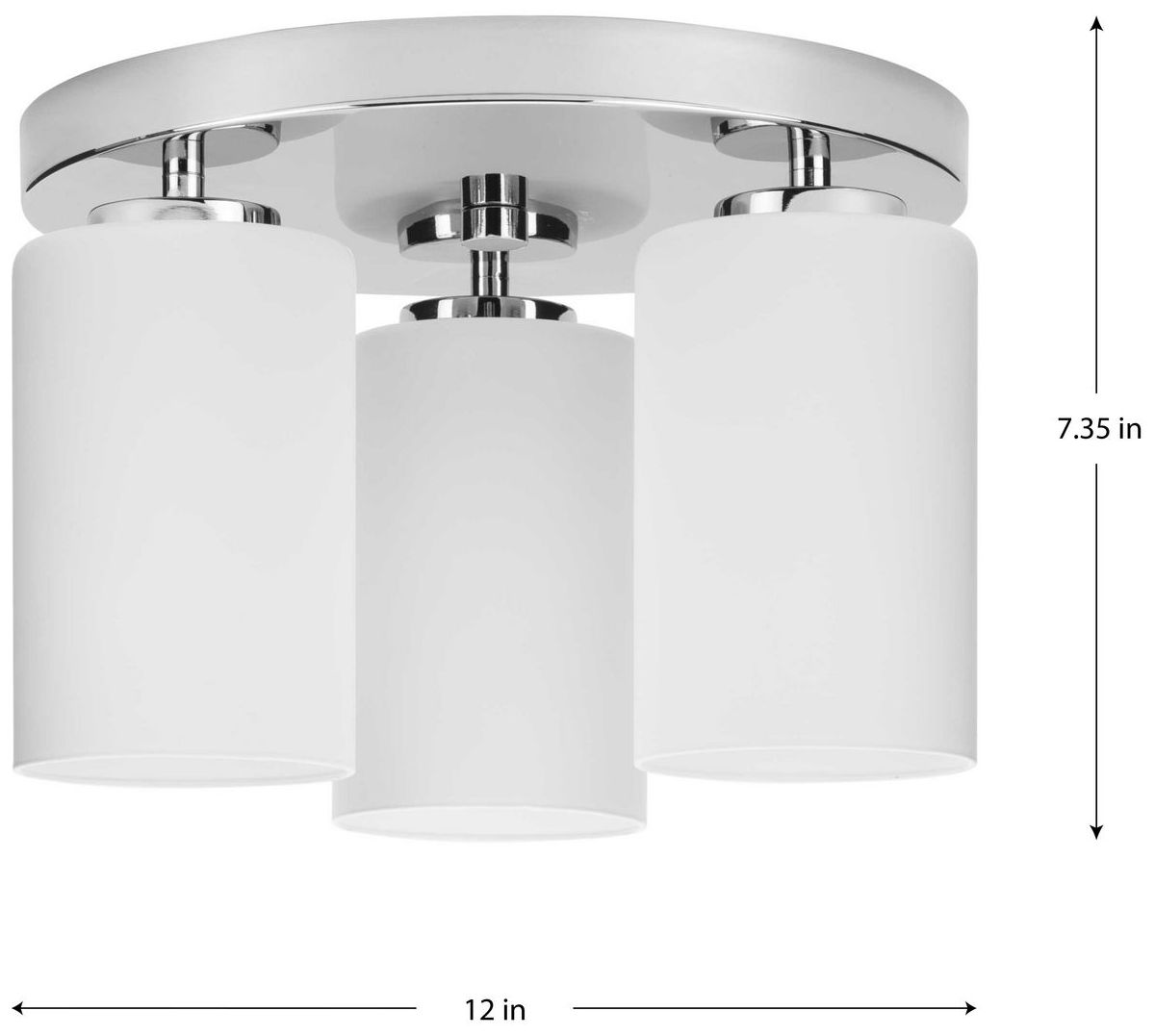 Image 4 Cofield Collection 12 in. Three-Light Flush Mount P350238 more views