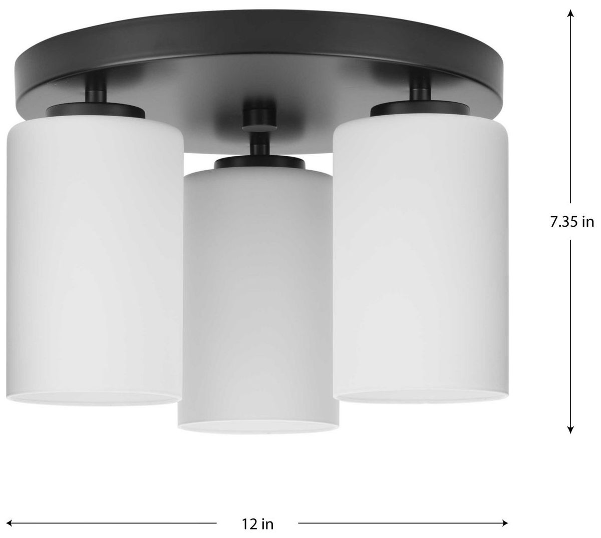 Image 4 Cofield Collection 12 in. Three-Light Flush Mount P350238 more views