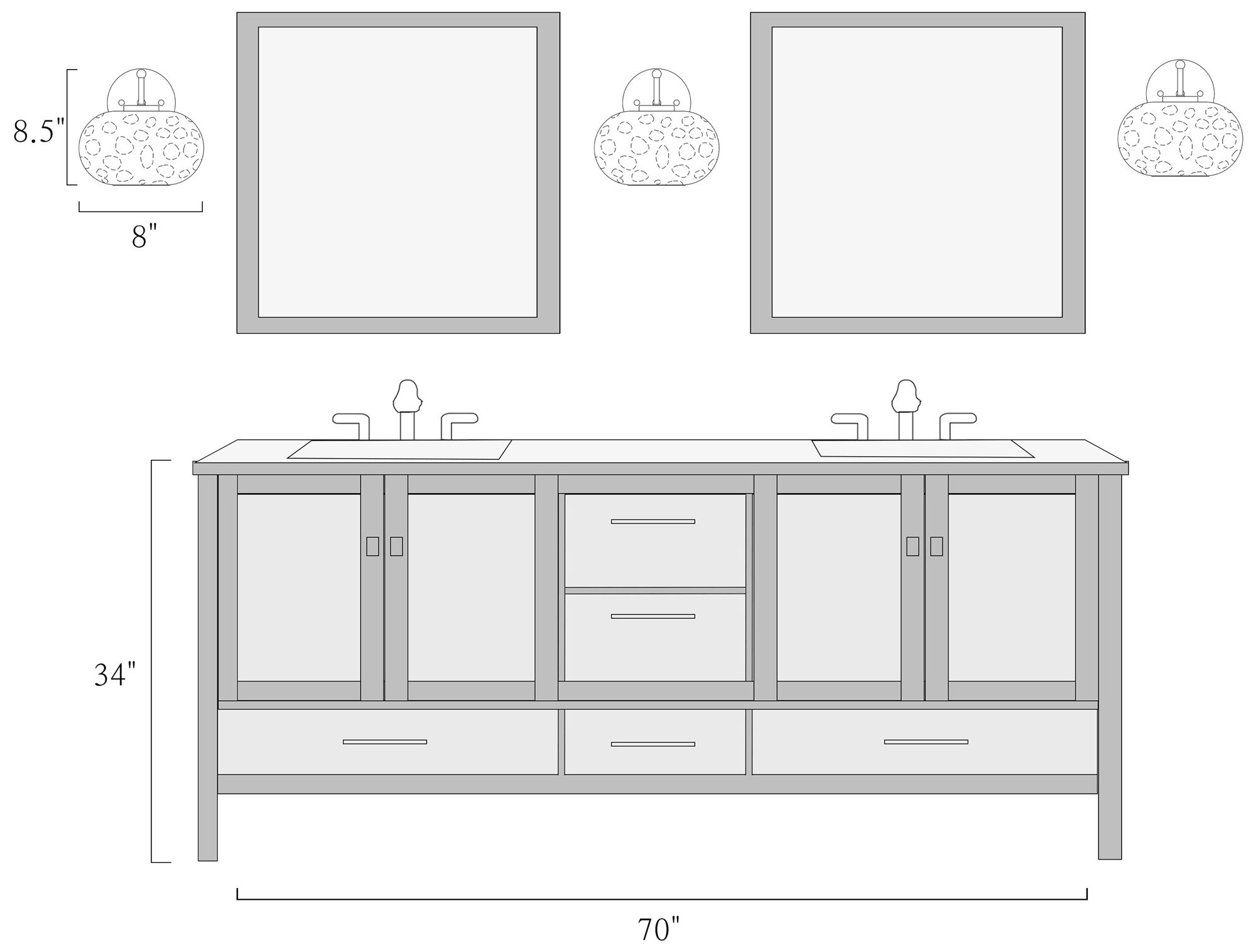 Coglaze 1-Light Glass Wall Sconces