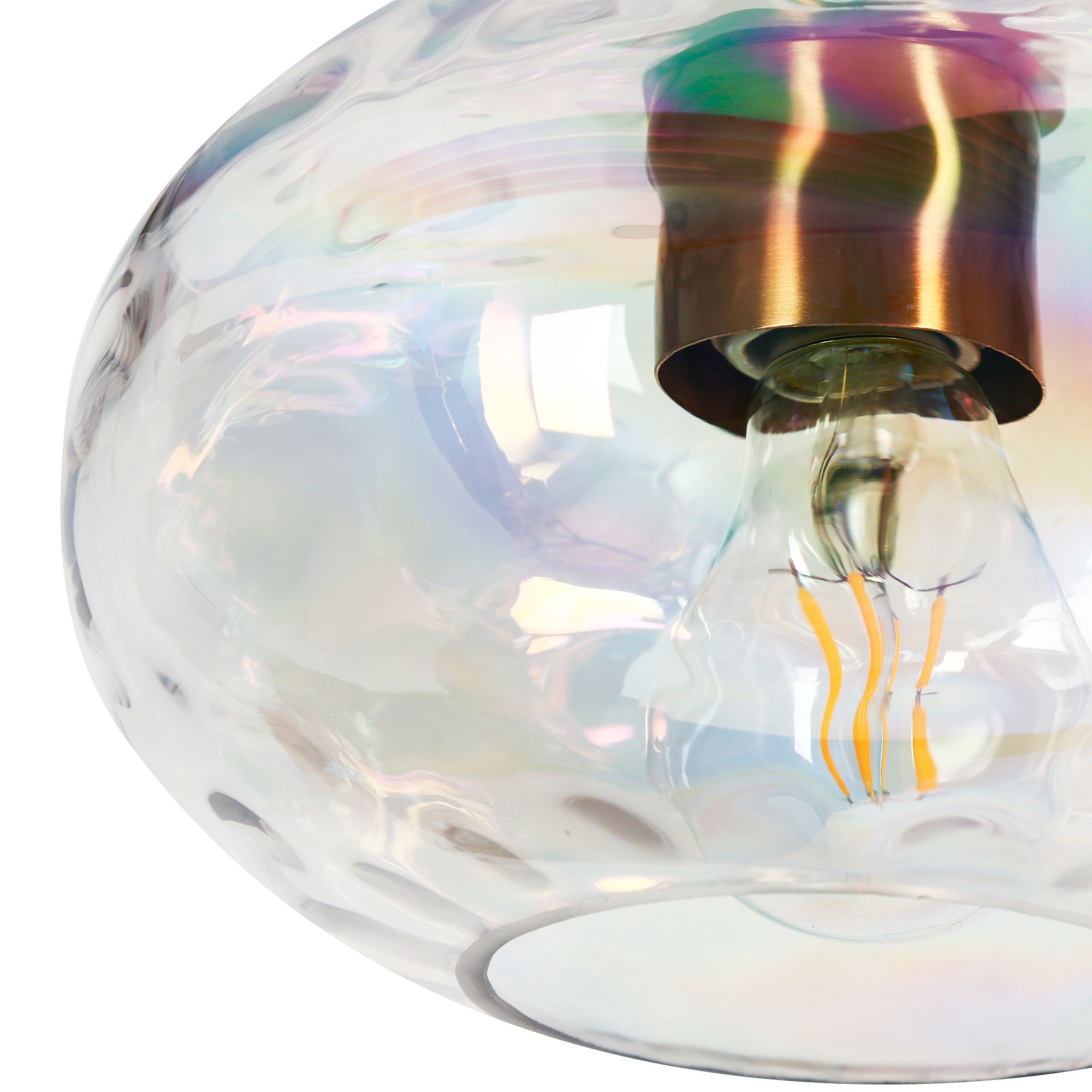 Image 2 Coglaze 3-Light Glass Island Pendat Lights more views