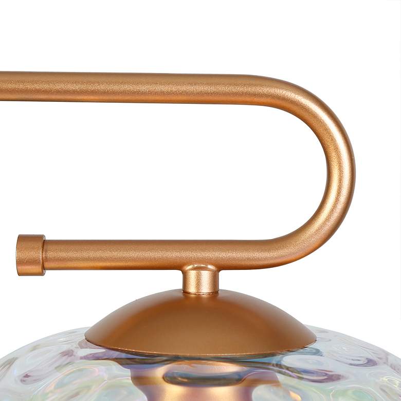 Image 4 Coglaze 47.2" Wide Gold 3-Light Colored Glass Island Chandelier more views