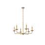 Cohen 30" Wide Brass 6-Light Chandelier in scene