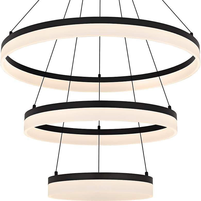 Image 6 Cohen 31 1/2" Wide Oil-Rubbed Bronze 3-Tier LED Chandelier more views