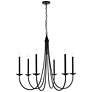 3_Cohen 36 1/2" Wide Black 6-Light Chandelier