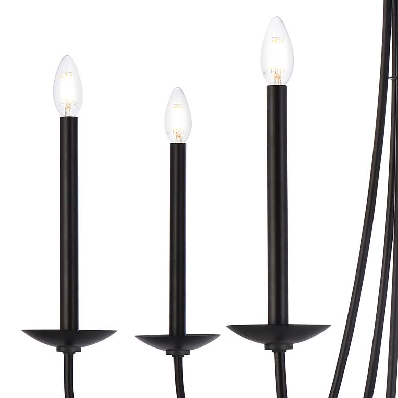 Image 4 Cohen 36 1/2" Wide Black 6-Light Chandelier more views