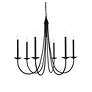 5_Cohen 36 1/2" Wide Black 6-Light Chandelier more views