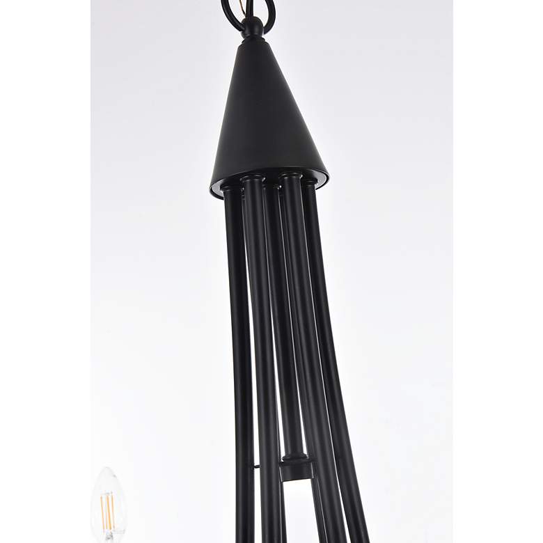 Image 6 Cohen 36 1/2" Wide Black 6-Light Chandelier more views