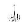 Cohen 36 1/2" Wide Black 6-Light Chandelier in scene