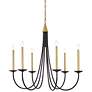 Cohen 36" Pendant In Black And Brass