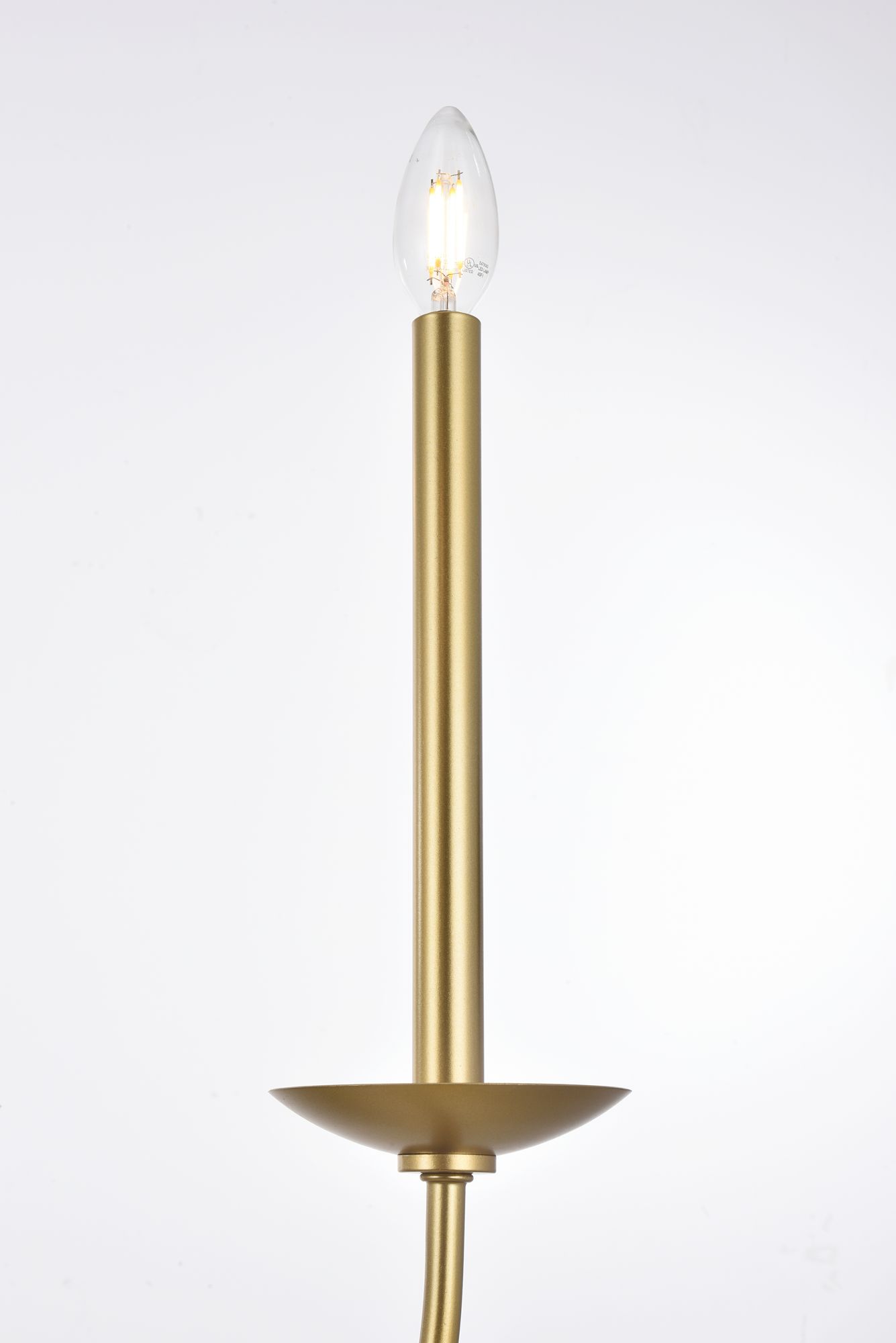 Image 5 Cohen 42 1/2" Wide Brass 6-Light Chandelier more views