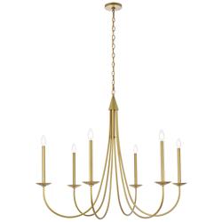 Cohen 42" Pendant In Brass