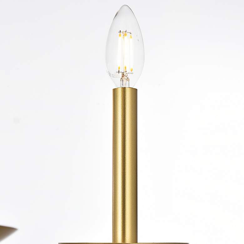 Image 6 Cohen 42" Wide Brass 6-Light Chandelier more views