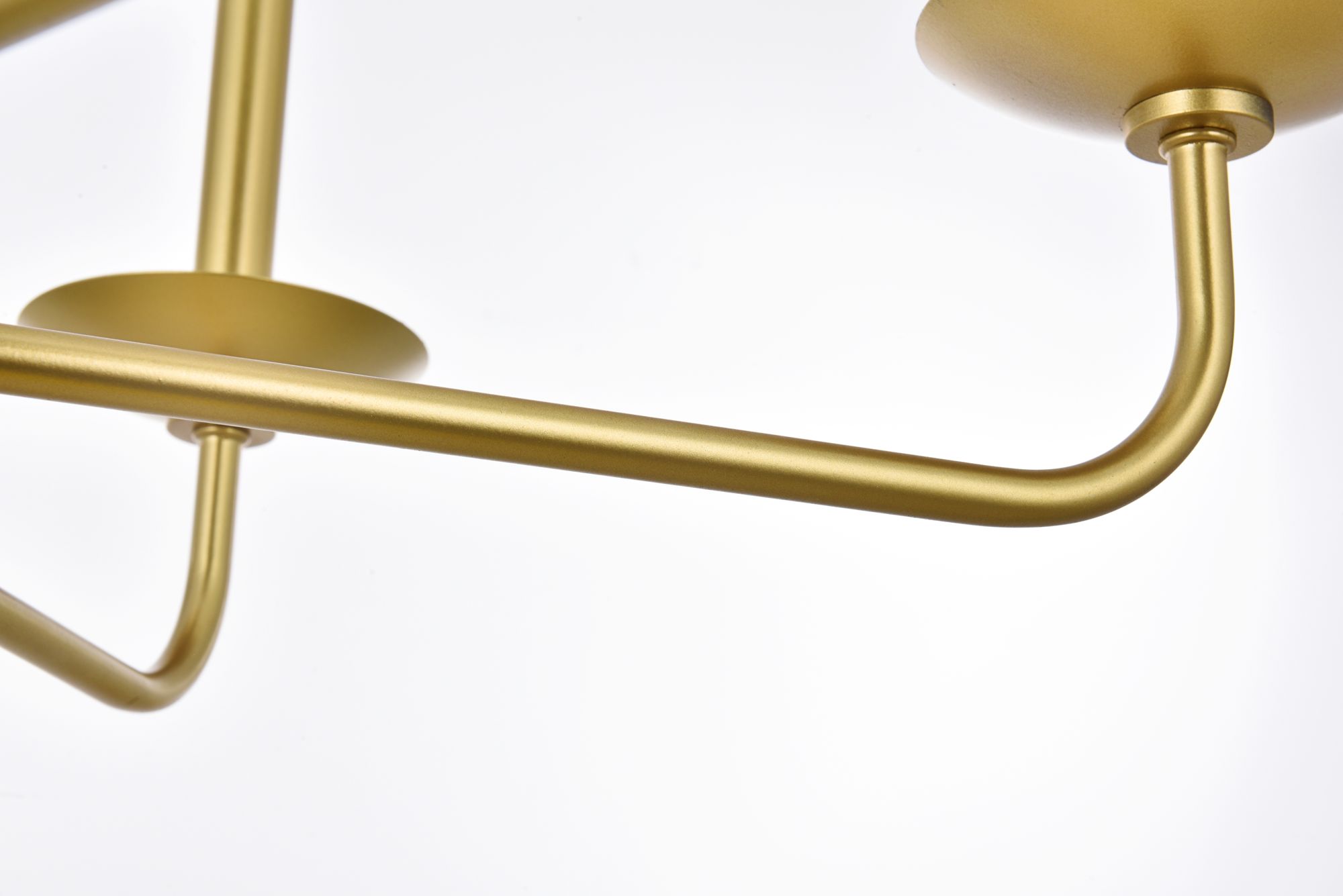 Cohen 42" Wide Brass 6-Light Chandelier in scene