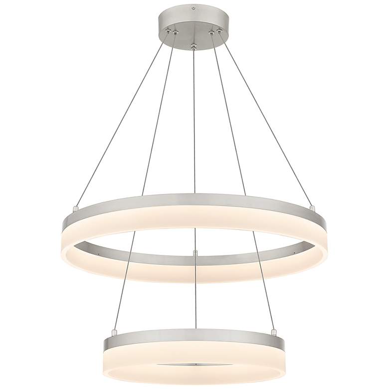 Image 1 Cohen Integrated LED Brushed Nickel Pendant Light