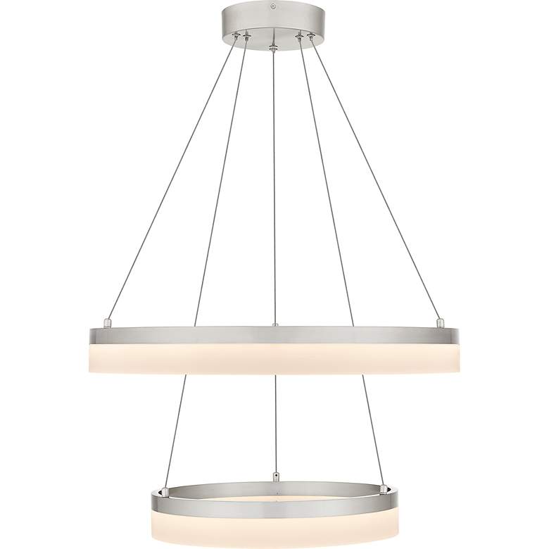 Image 3 Cohen Integrated LED Brushed Nickel Pendant Light more views