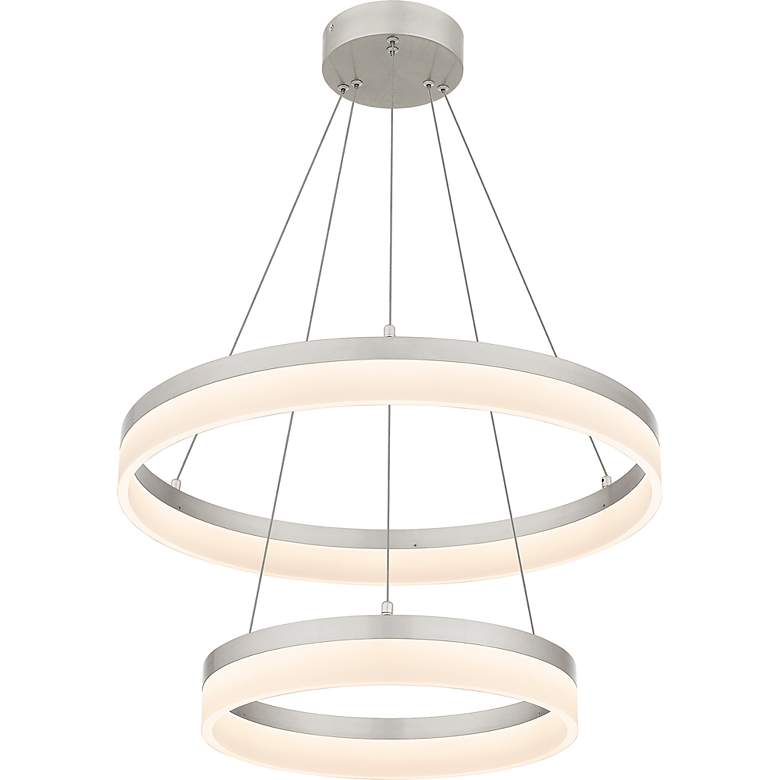 Image 4 Cohen Integrated LED Brushed Nickel Pendant Light more views