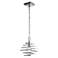 Coillir 8" Wide Polished Nickel Coil Mini Pendant Light