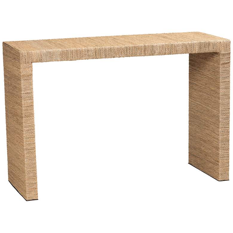 Image 2 Colandra 47 1/4" Wide Natural Brown Seagrass Console Table