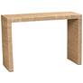 2_Colandra 47 1/4" Wide Natural Brown Seagrass Console Table