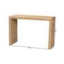 7_Colandra 47 1/4" Wide Natural Brown Seagrass Console Table more views