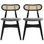 Colbert Gray Fabric Dining Chairs Set of 2 in scene