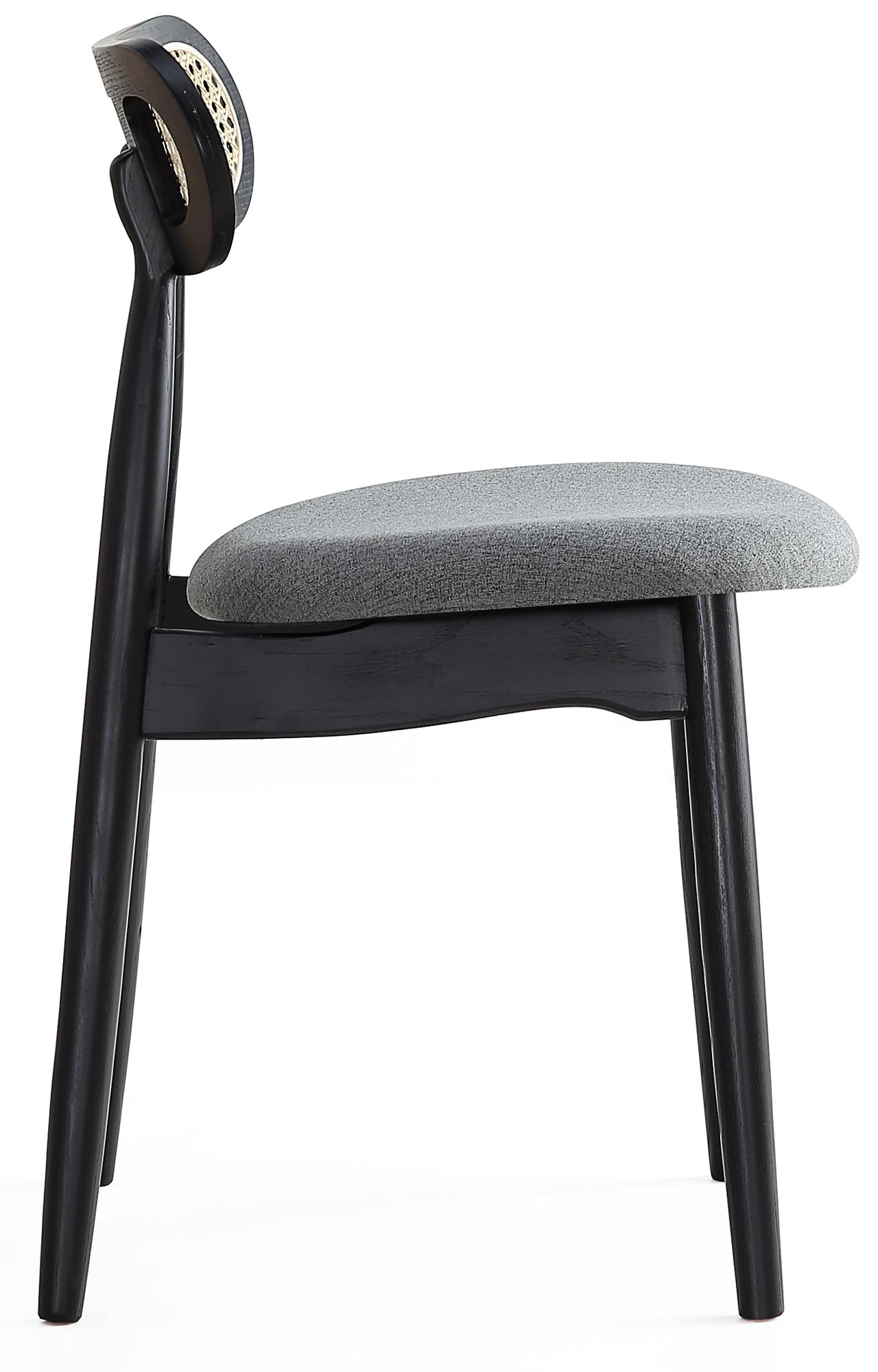 Colbert Gray Fabric Dining Chairs Set of 2 in scene