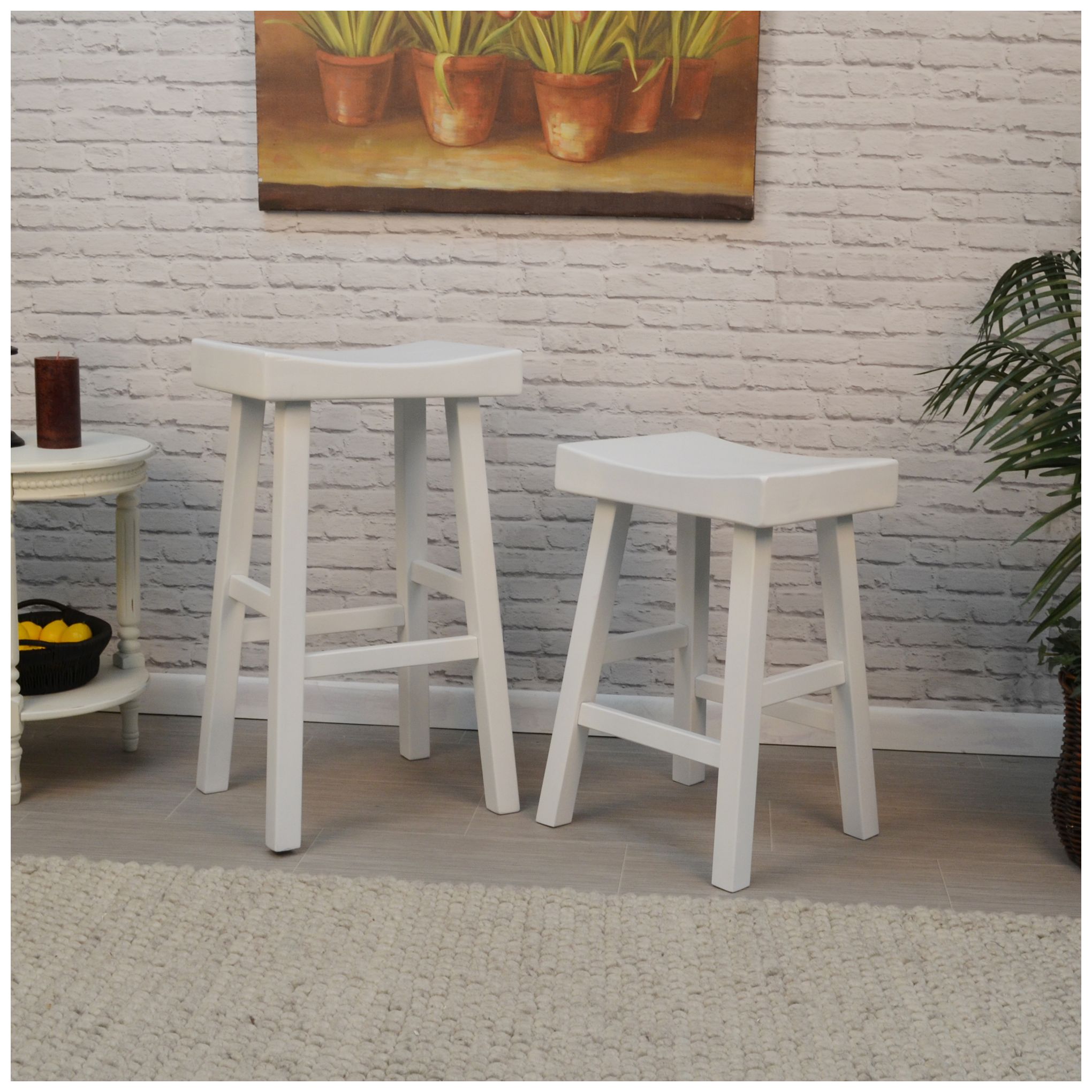 Image 4 Colborn 25" Counter Stool - Antique White more views