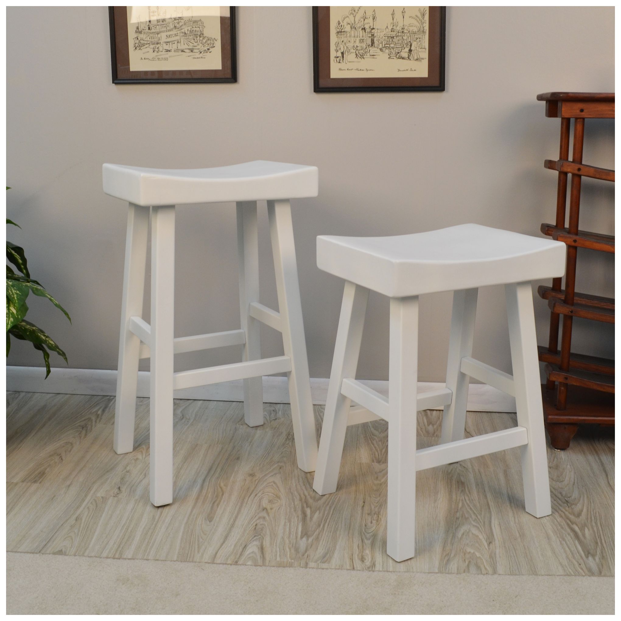 Image 5 Colborn 25" Counter Stool - Antique White more views