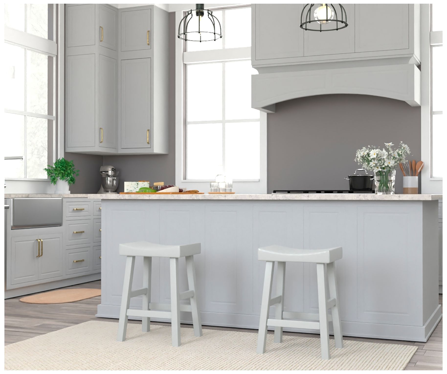 Image 7 Colborn 25" Counter Stool - Antique White more views