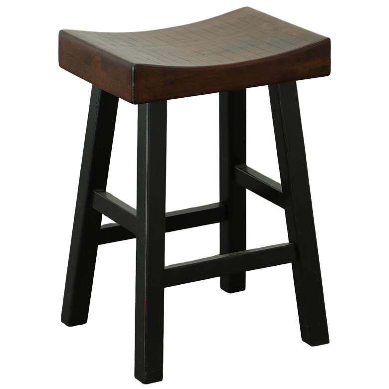 Image 1 Colborn 25" Elm And Black Counter Stool