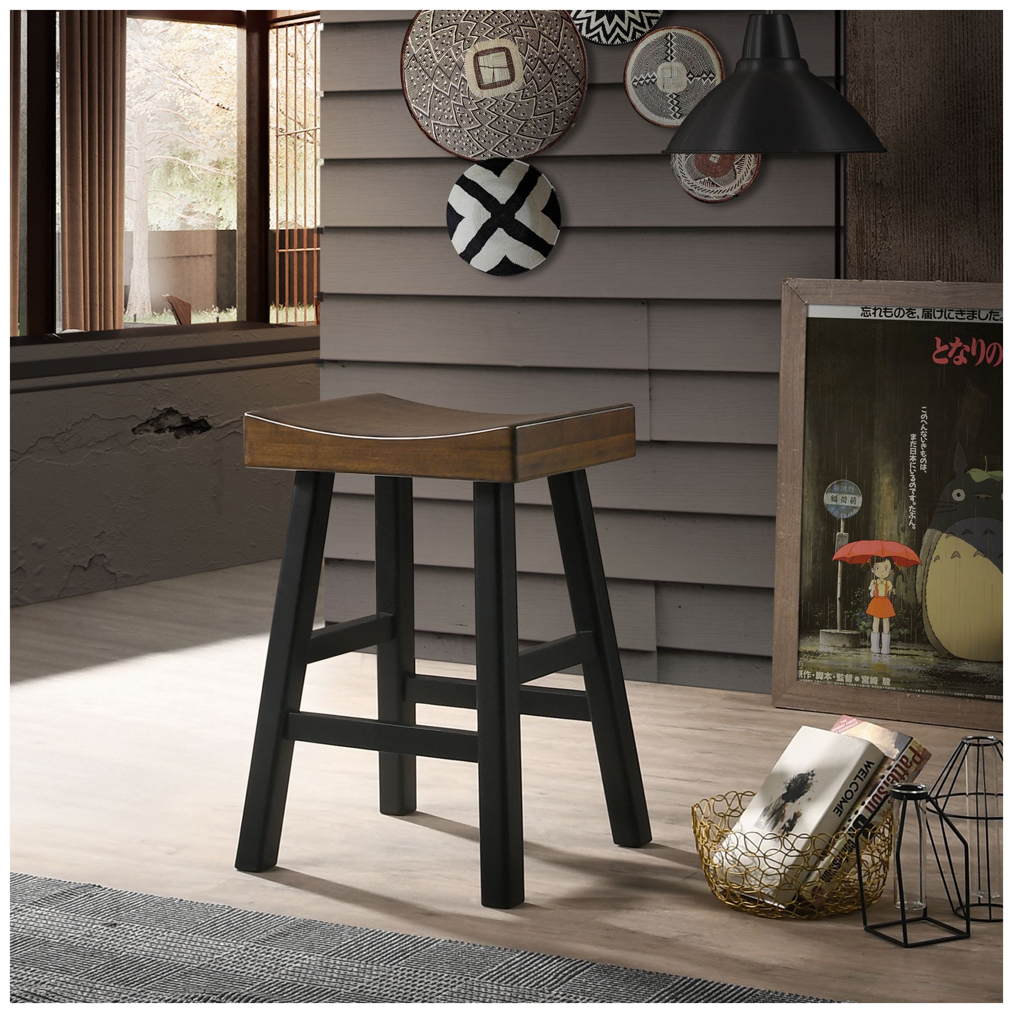 Image 3 Colborn 25" Elm And Black Counter Stool more views