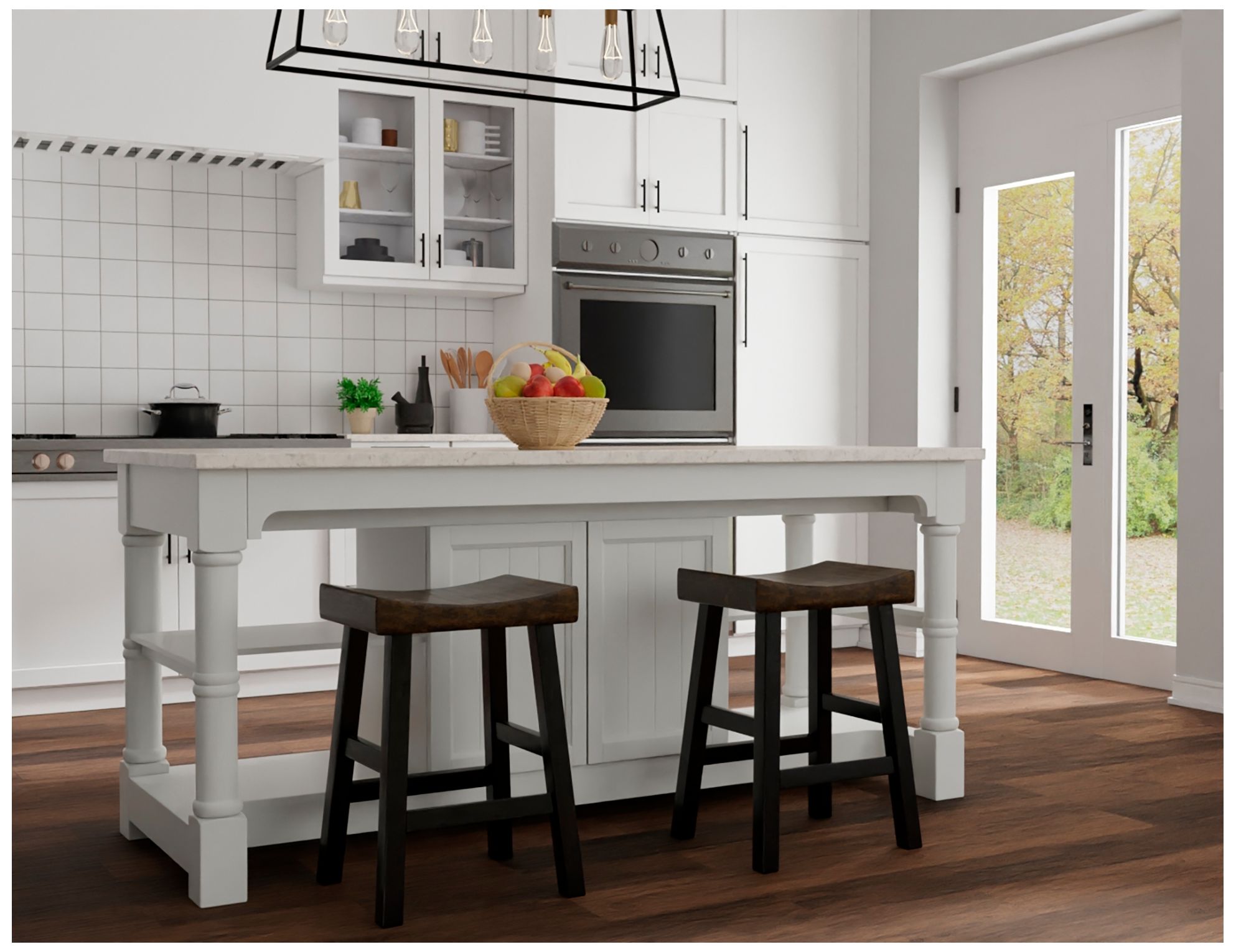 Image 7 Colborn 25" Elm And Black Counter Stool more views