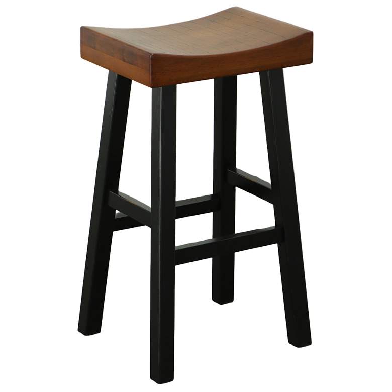 Image 1 Colborn 30" Elm And Black Barstool