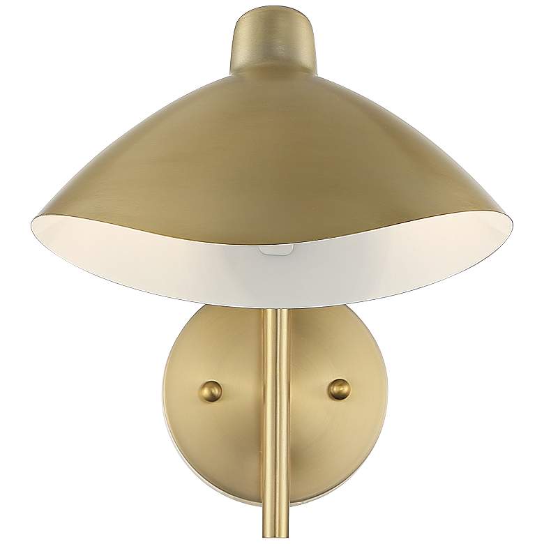 Colborne Brass and Black Hardwire Swing Arm Wall Lamp more views